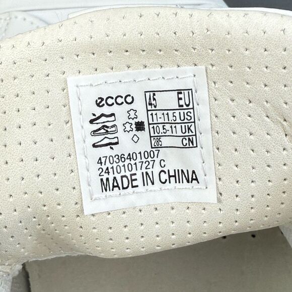 ECCO Soft 7 City Sneaker SHOES White men’s size 11-11.5 - Picture 10 of 10